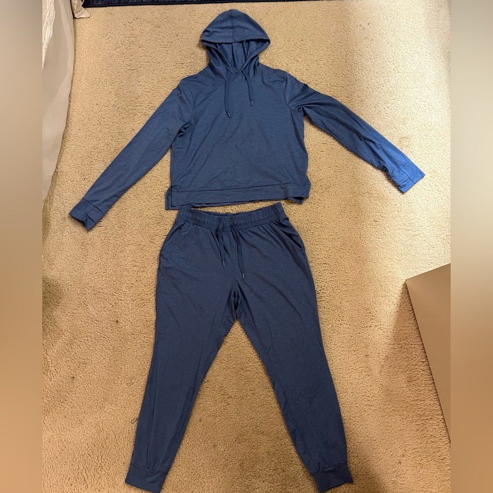 All in Motion Blue Track Pants & Hoodie Set